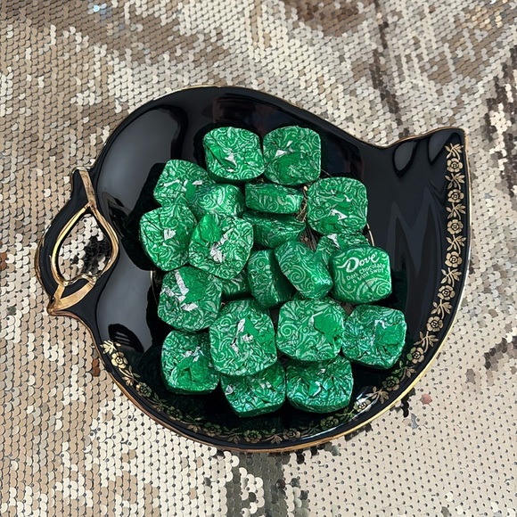 Hand painted with 24K gold display Rhodes Island candy dish/display piece Greece - Picture 13 of 13